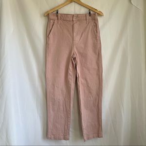 Madewell Dusty Pink Straight Leg Pants Size 25